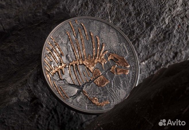 Монета Synapsida Эволюция жизни Монголия 2022 год