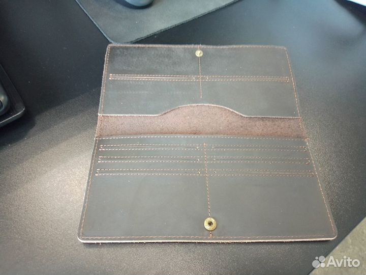 Мужской кошелек из натуральной кожи. Ручная работа