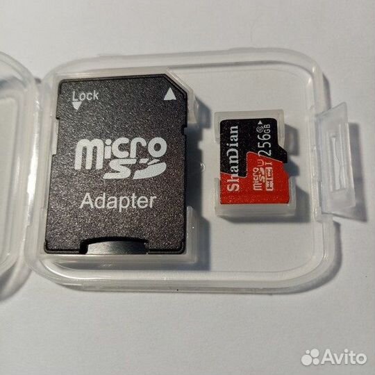 Карта памяти MicroSD ShanDian 256 гб plus адаптер