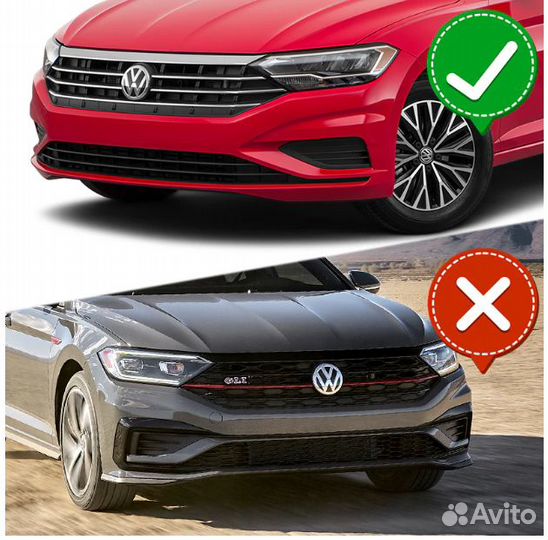 Губа бампера VW Jetta 2019-2021 карбон