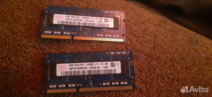 Оперативная память ddr3 для ноутбука 2х4gb