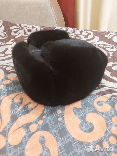 Норковая шапка мужская ушанка