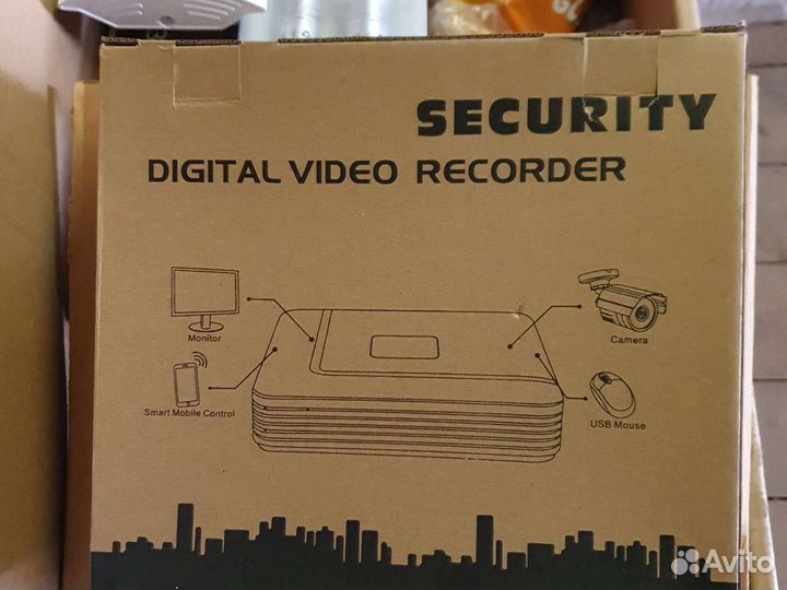 Комплект видеонаблюдения на 4 камеры