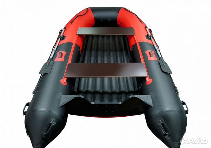 Надувная лодка gladiator E420S красно/черный