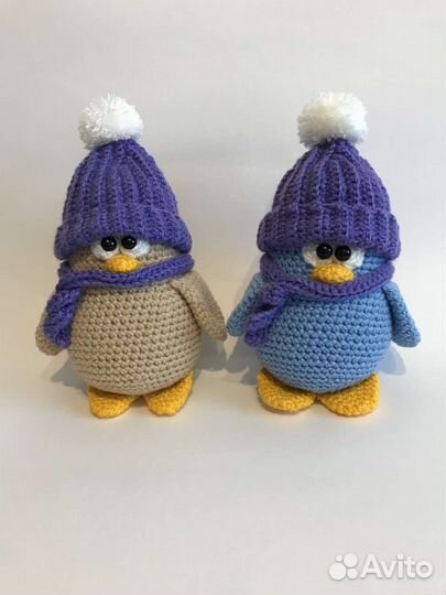 Мягкая игрушка пингвин, ручной работы
