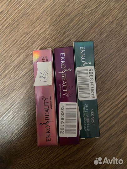 Хна для бровей ekko beauty