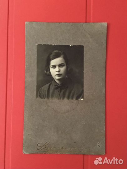 Старинная фотография 1925 г. Оригинал картон