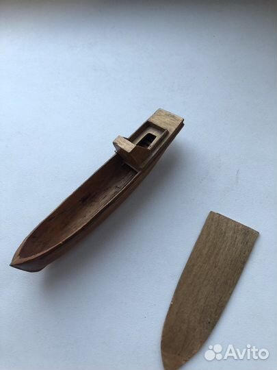 Лодка, игрушка, ручной работы