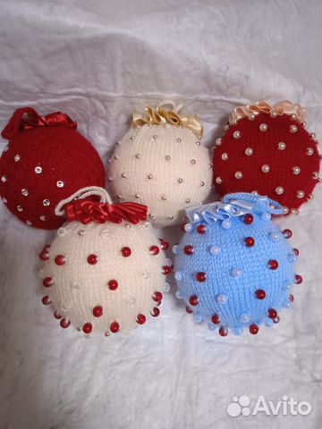 Новогодние ёлочные шары ручной работы