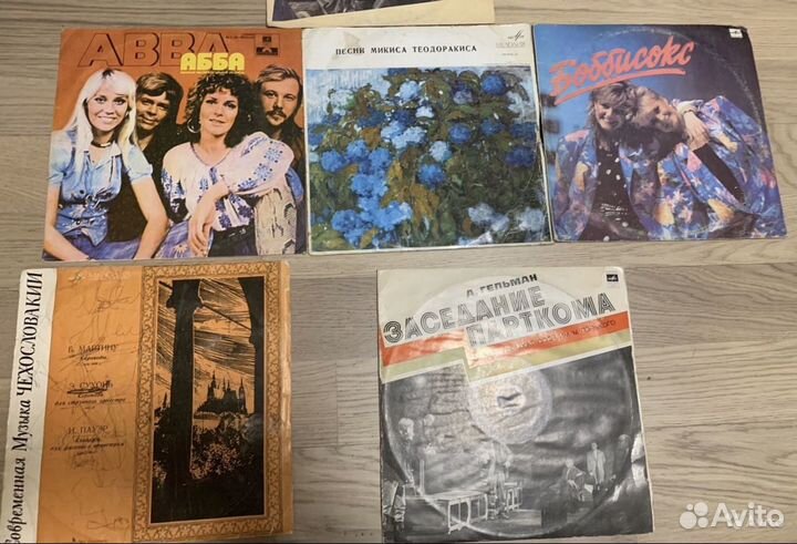 Пластинки в ассортименте