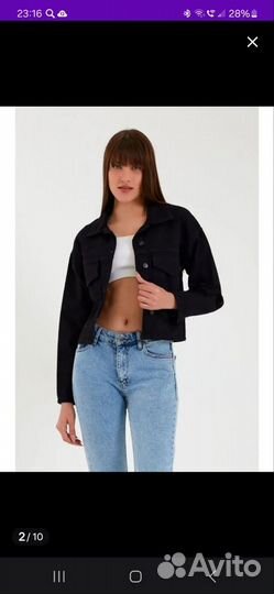 Куртка женская, джинсовая куртка рубашка короткая