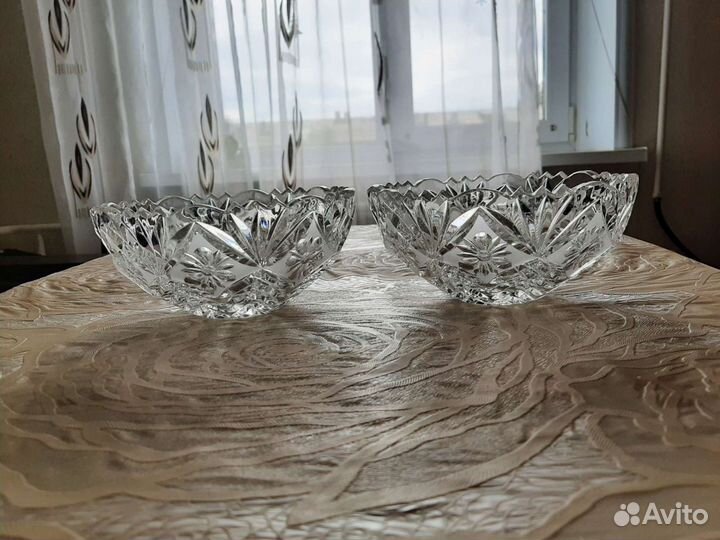 Хрустальная конфетница СССР