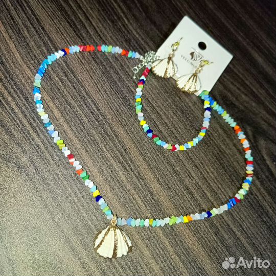 Колье чокер из натуральных камней