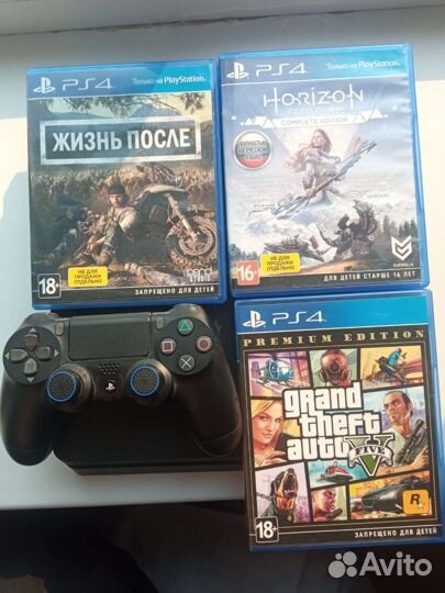Sony playstation 4 slim 1tb с играми