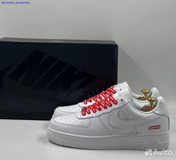 Кроссовки Nike Air Force 1 Low & Supreme (Арт.44712)