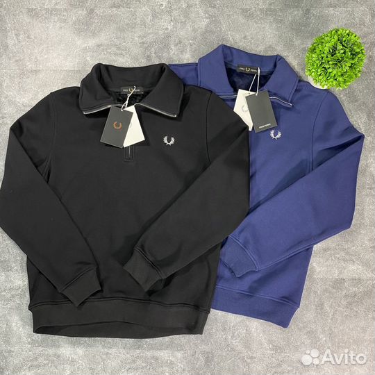 Кофта полузамок Fred Perry на флисе