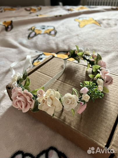 Венок на голову из цветов