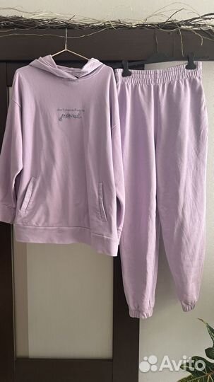 Костюм спортивный лавандовый оверсайз