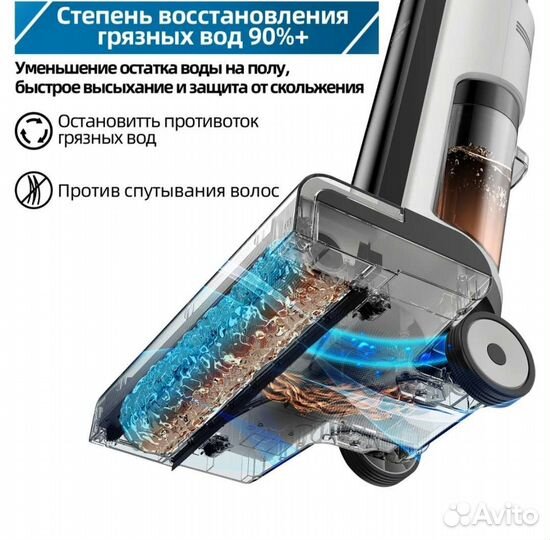 Беспроводной моющий пылесос RedKey W12 SE новый