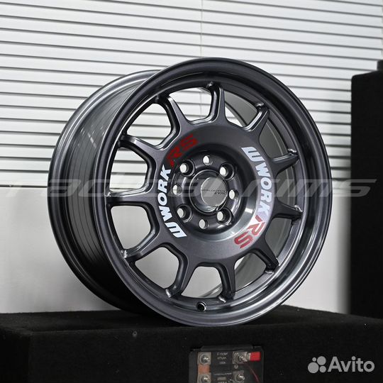 Zoomer FF63 Work RS11 15x7 4x100 Dark Gunmetal