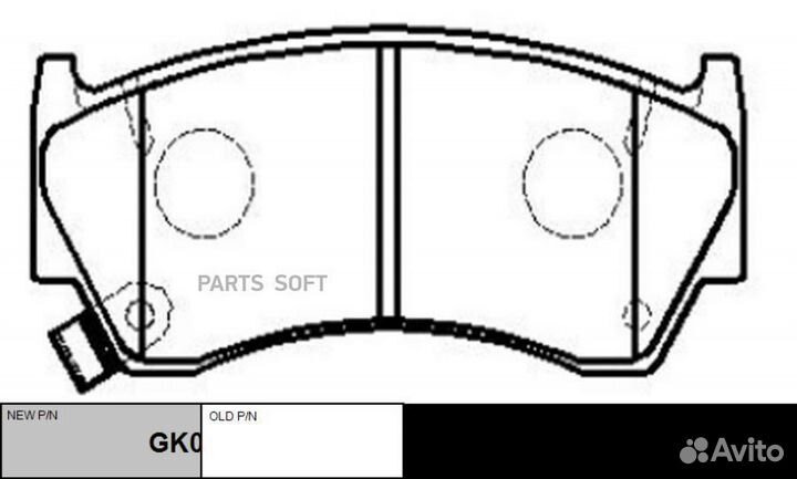 CTR GK0716 Колодки тормозные nissan almera N15 95
