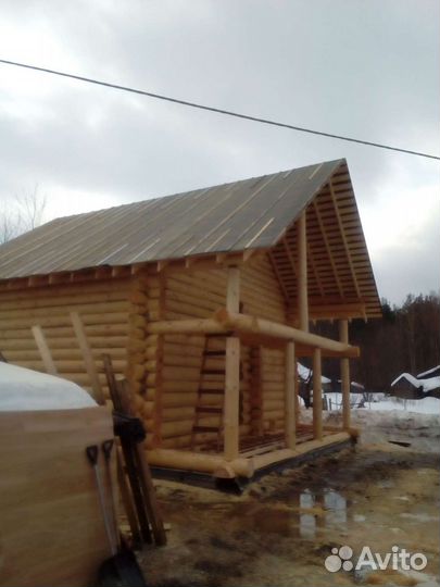 Срубы домов и бань из бревна от производителя