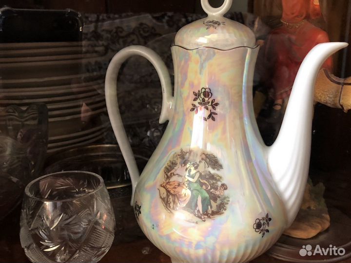 Фарфоровый чайный сервиз пастушка