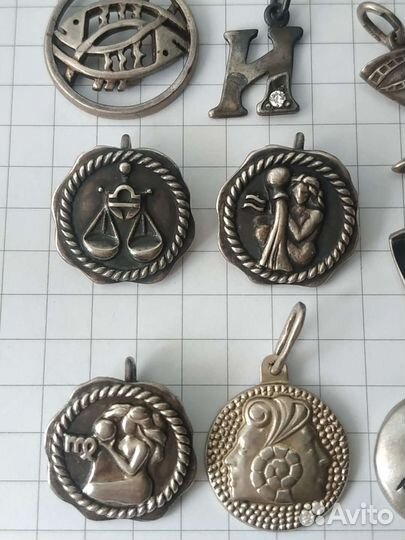 Знак кулон подвеска серебро СССР винтаж