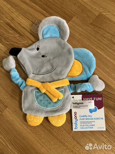 Мягкая игрушка мышка шуршалка погремушка