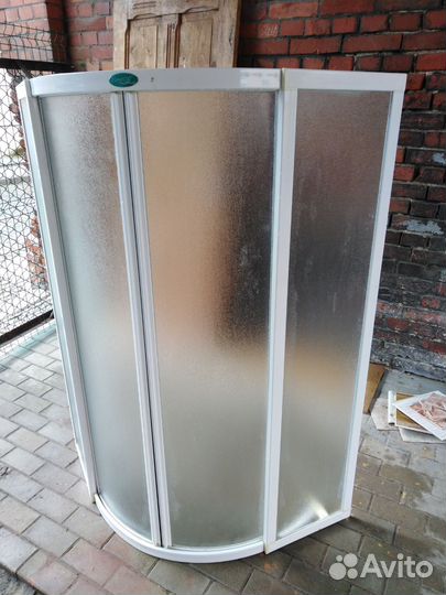 Душевая кабина б у 90на90 глубокая стеклянная