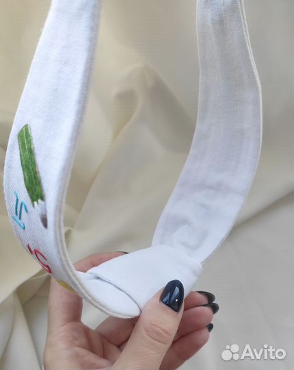 Ободок с вышивкой