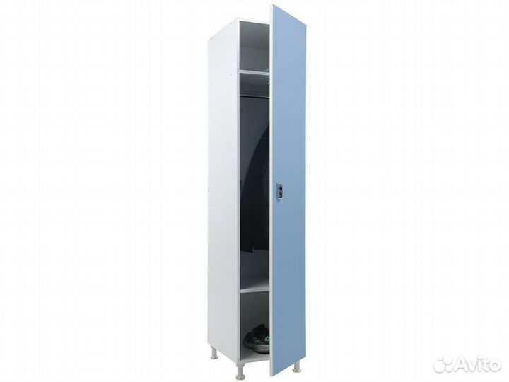 Шкаф для раздевалок WL 11-40 EL голубой/белый