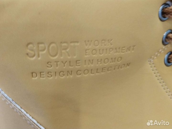 Ботинки мужские, 2. пары 42рр, 43рр, жёлтые, новые