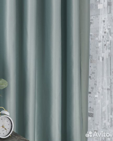 Шторы Адора топаз новые на окна пошив