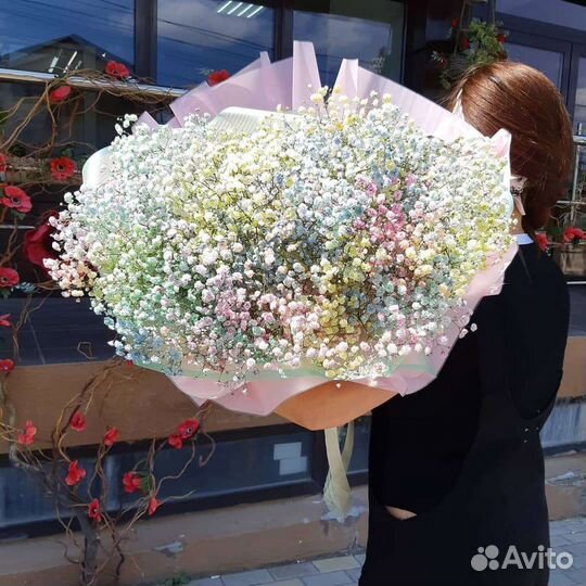 Букет цветов гипсофилы