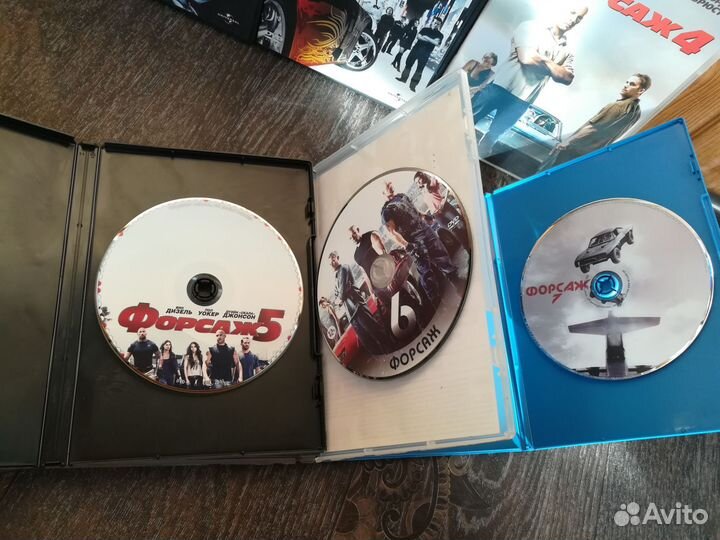 DVD диски Форсаж коллекция 7 частей