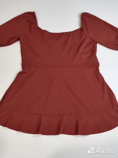 Платье с запахом Boohoo 54 короткое большое