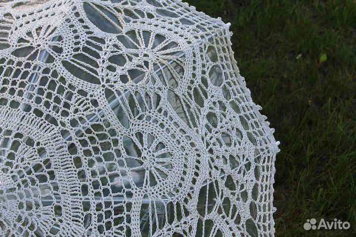 Ажурный свадебный зонт для фотосессии