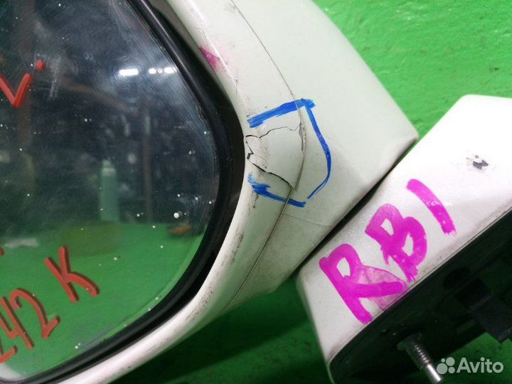 Зеркало Honda Odyssey RB1 переднее белый Перед
