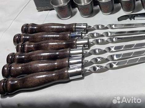 Шампура с деревянной ручкой