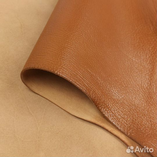 Кожа козы фактурная цвет золотой дуб 2