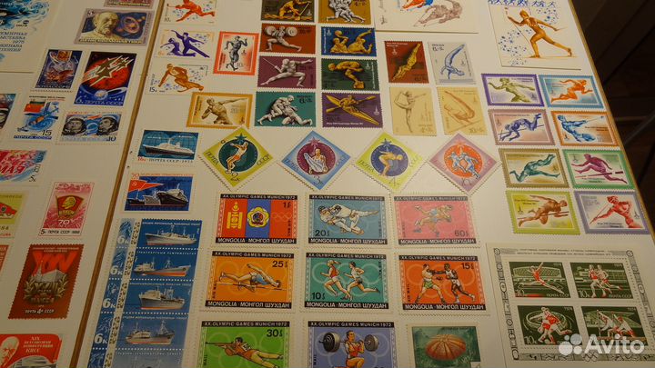 Чистые марки и блоки