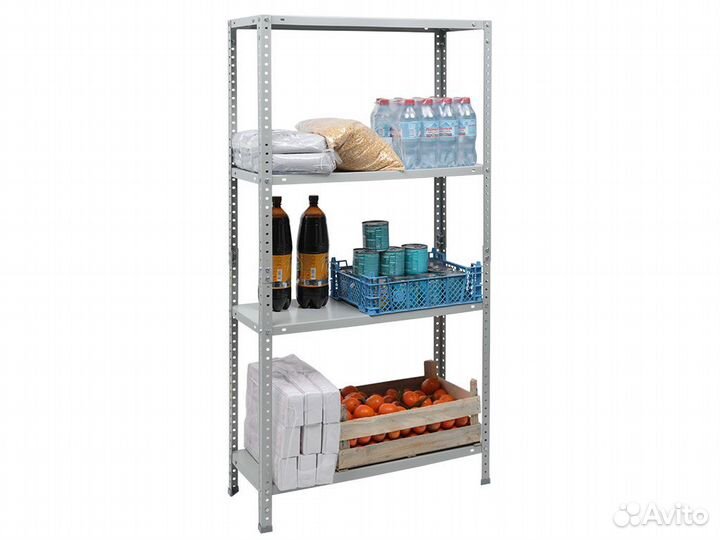 Легкий стеллаж ES (оцинкованный) для подсобки