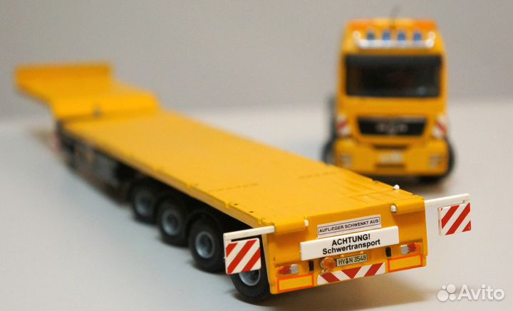 1/50 полуприцеп низкорамник Liebherr трал длиномер