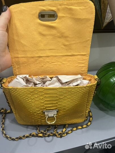 Сумка из натуральной кожи питона