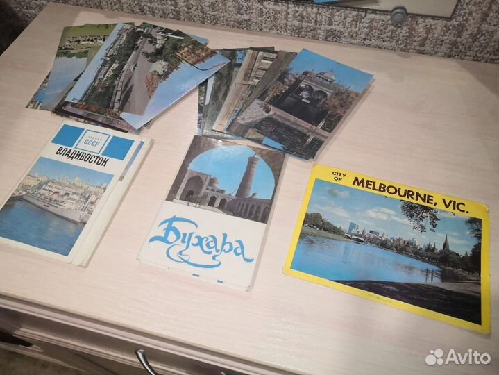 Наборы открыток времен СССР города, календарь 1980