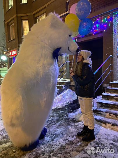 Белый Медведь Аниматор Ростовая кукла Доставка