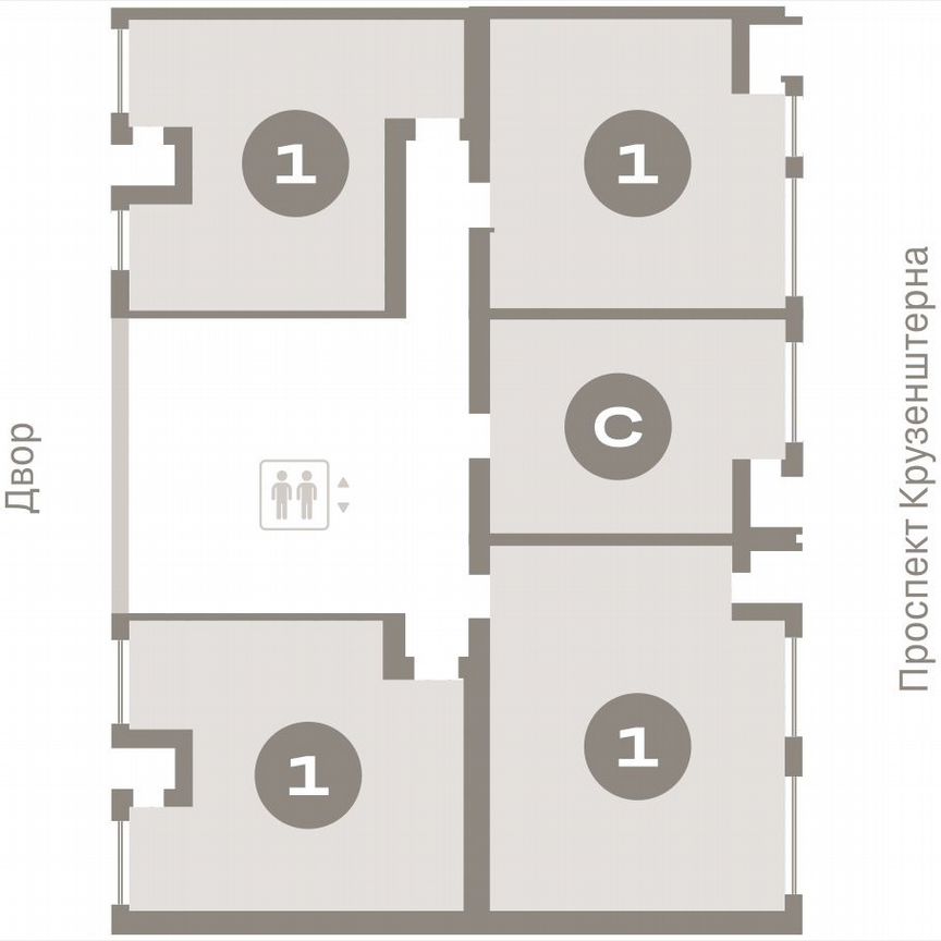 1-к. квартира, 42,7 м², 6/16 эт.