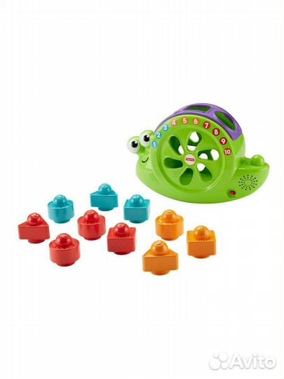 Улитка-сортер fisher price музыкальная