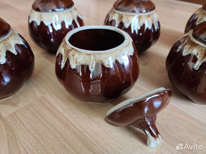 Горшок керамический для запекания (цена за 6 штук)